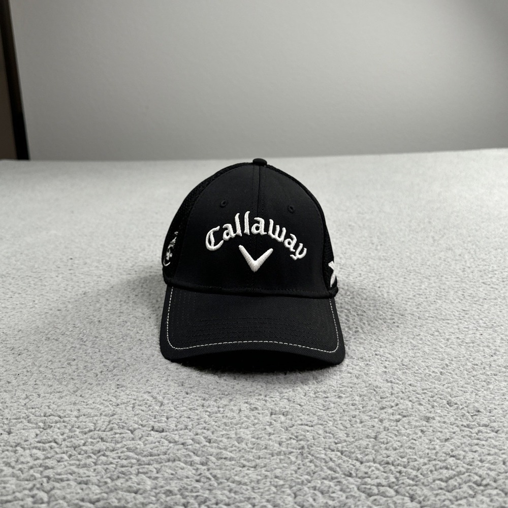 Callaway Tour Authentic Odyssey XR Bomb Golf Hat Men Small Medium Black Cap - Picture 13 of 14